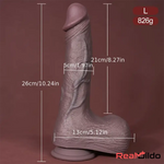 6.1in 7.87in 10.24in Realistic Liquid Silicone Soft Dildo For Women Male Cock - Real Dildo