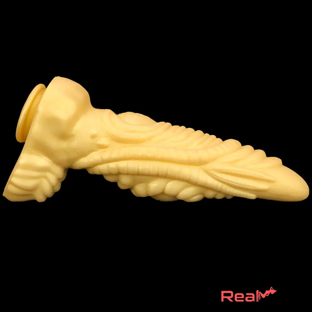 14.56in Gold Liquid Large Soft Long Fantasy Silicone Male Female Dildo - Real Dildo