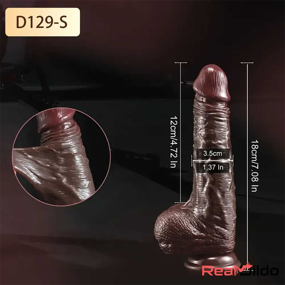 7.08in 8.46in Realistic Silicone Dildo Women With Sliding Foreskin Couples Real Dildo