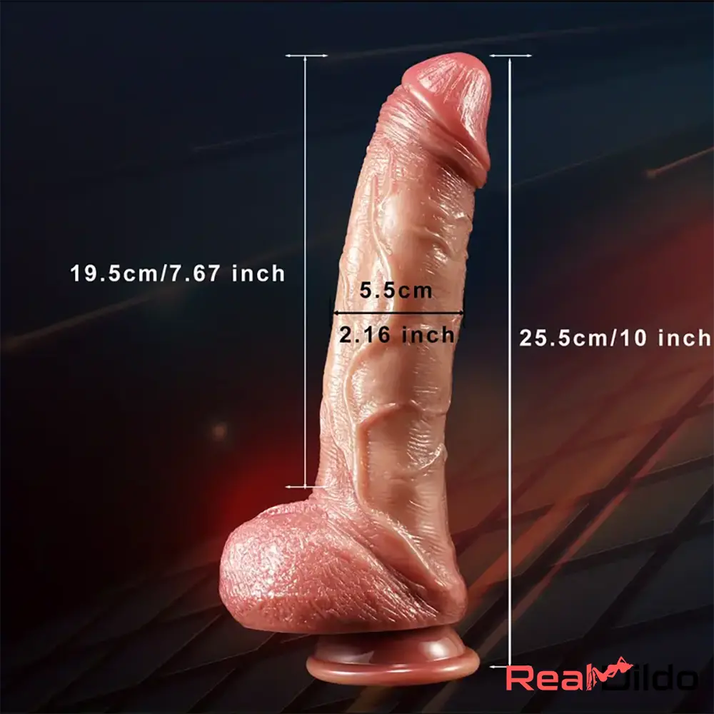 10in Realistic Skin Feel Like Soft Liquid Silicone Dildo For Sex Massager Real Dildo