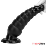 10.63in Realistic Big Silicone Black Dildo Butt Plug For Clit Expansion Real Dildo