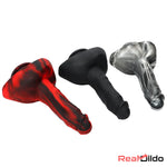 9.05in Premium Large Silicone Soft Mixed Color Dildo For Anus Safety Real Dildo