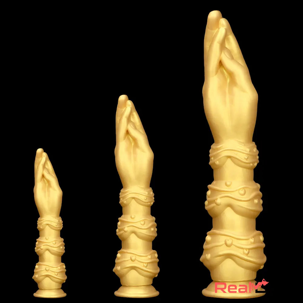 7.28in 9.84in 13.38in Premium Silicone Soft Fist Hands Big Self-Pleasure Dildo Real Dildo