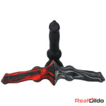 7.48in Silicone Soft Mixed Color Dog Cock Dildo For Sex Toy Orgasm Safety Real Dildo