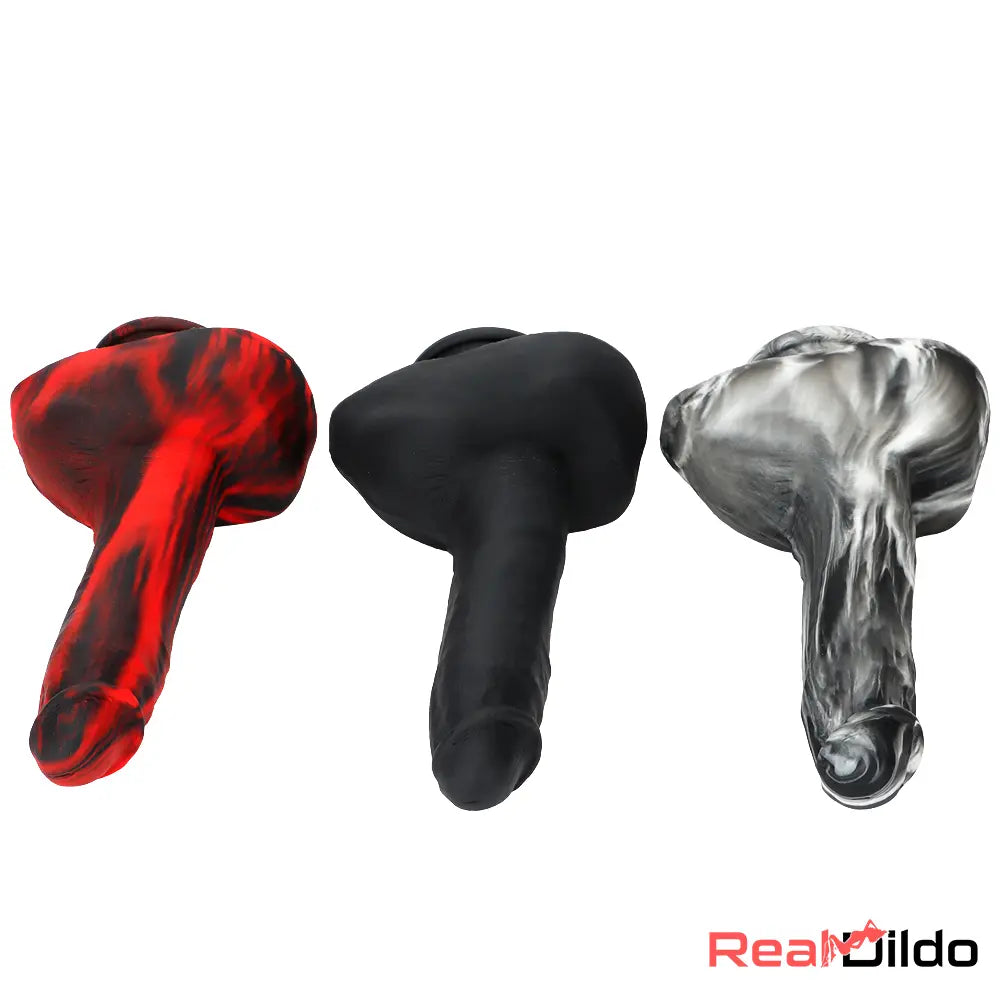 9.05in Premium Large Silicone Soft Mixed Color Dildo For Anus Safety Real Dildo