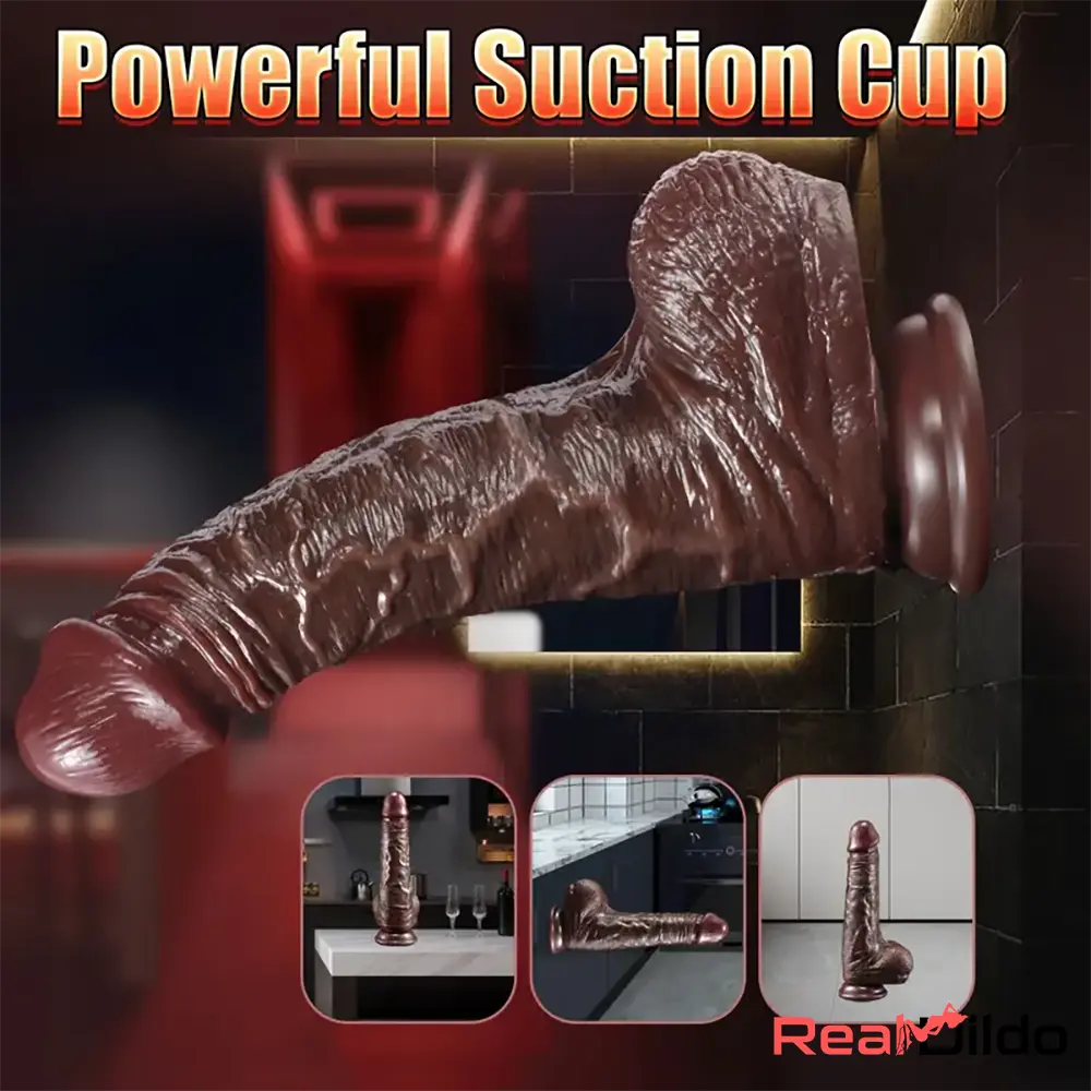 7.08in 8.46in Realistic Silicone Dildo Women With Sliding Foreskin Couples Real Dildo