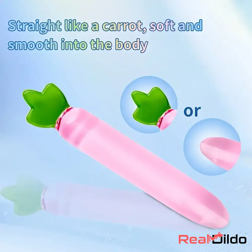 6.2in 7.5in 7.7in Discreet Colors Fruit Vegetable Crystal Glass Anal Plug Dildo Real Dildo