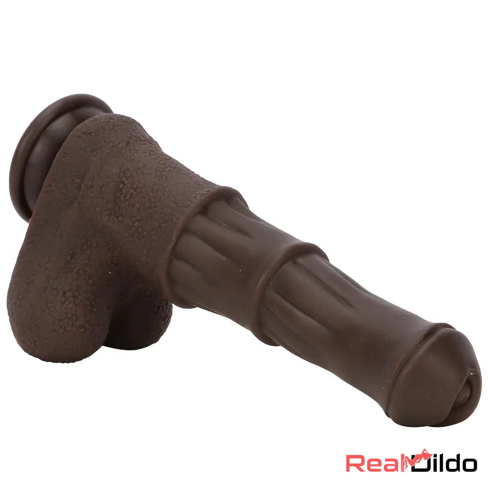 9.05in 4in1 Heating Thrusting Vibrating Rotation Remote Horse Discreet Dildo Real Dildo