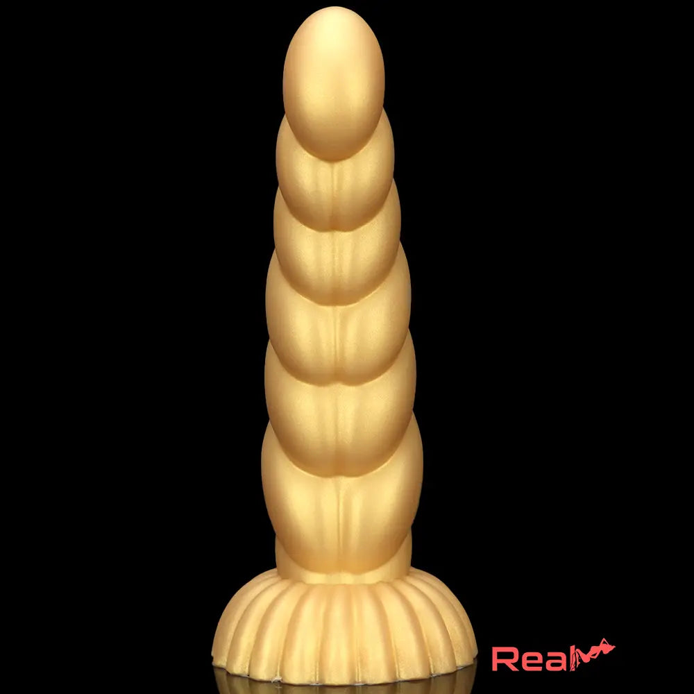 5.51in 7.87in 10.23in Gold Silicone Soft Fantasy Alien Dildo For Anal Orgasm Real Dildo