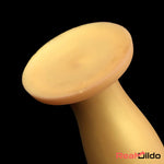 6.7in 11.41in Gold Beer Bottle Silicone Soft Big Anal Butt Plug Thick Dildo - Real Dildo