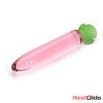 6.2in 7.5in 7.7in Discreet Colors Fruit Vegetable Crystal Glass Anal Plug Dildo Real Dildo