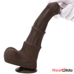 9.05in 4in1 Heating Thrusting Vibrating Rotation Remote Horse Discreet Dildo Real Dildo