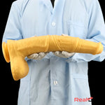 14.76in Extra Long Huge Black Soft Liquid Silicone Horse Cock Orgasm Dildo Real Dildo