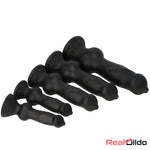7.28in 7.48in 9.64in 10.62in 13in Big Black Silicone Dog Cock Animal Dildo Real Dildo