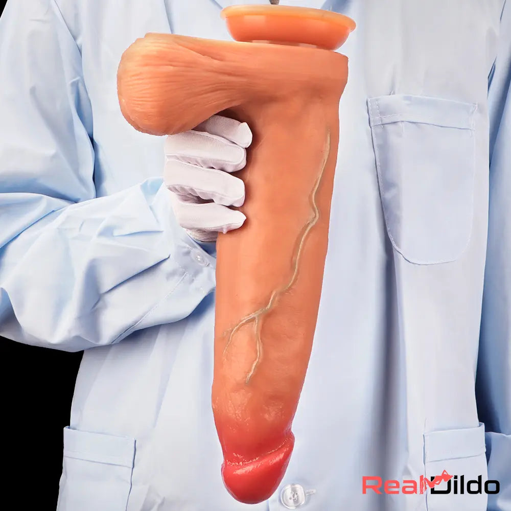10.03in 9.25in 13in Soft Silicone Big Lifelike Real Dual Density Dildo Real Dildo