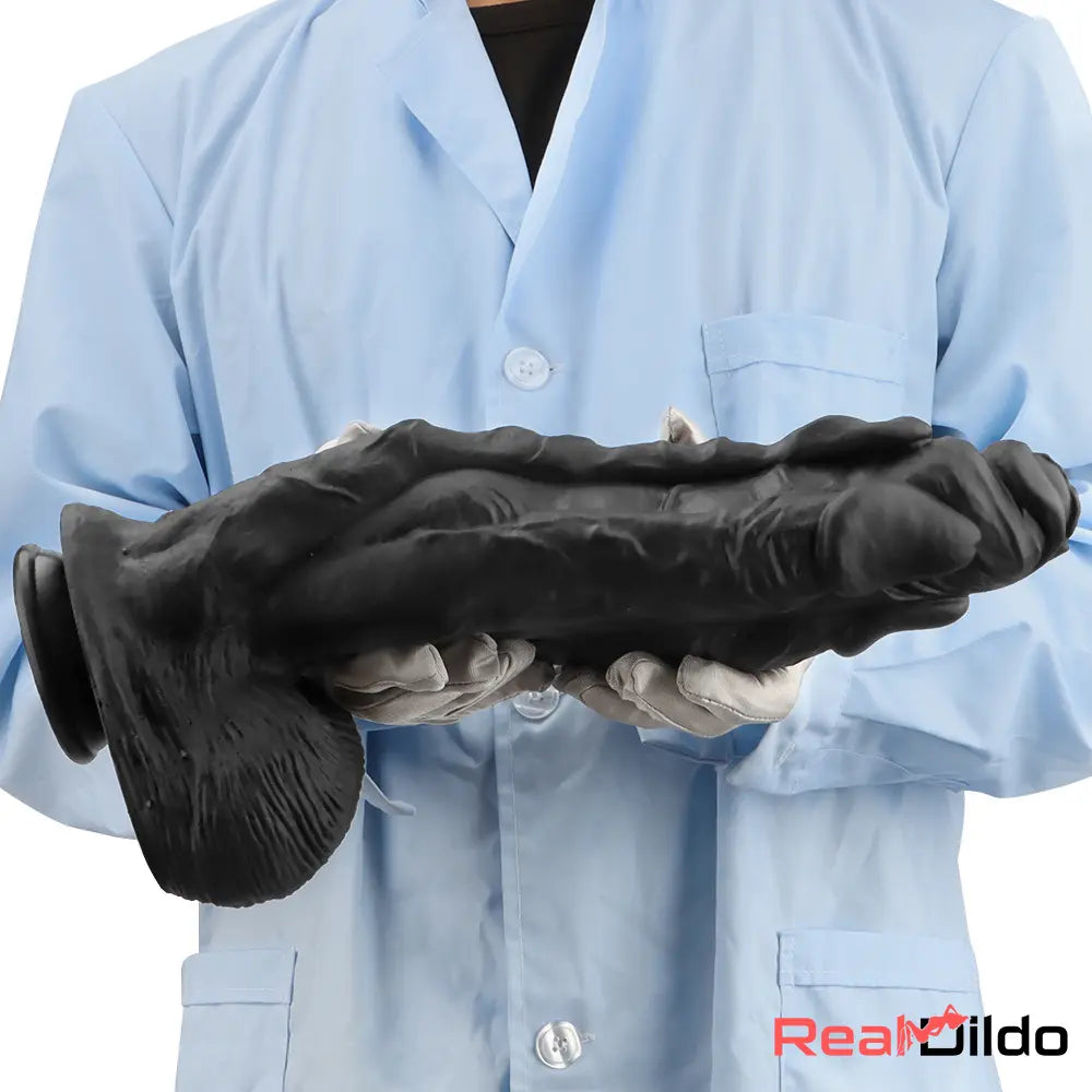 11.41in 12.6in 15in Super Big Silicone Soft Black Fantasy Massager Dildo Real Dildo