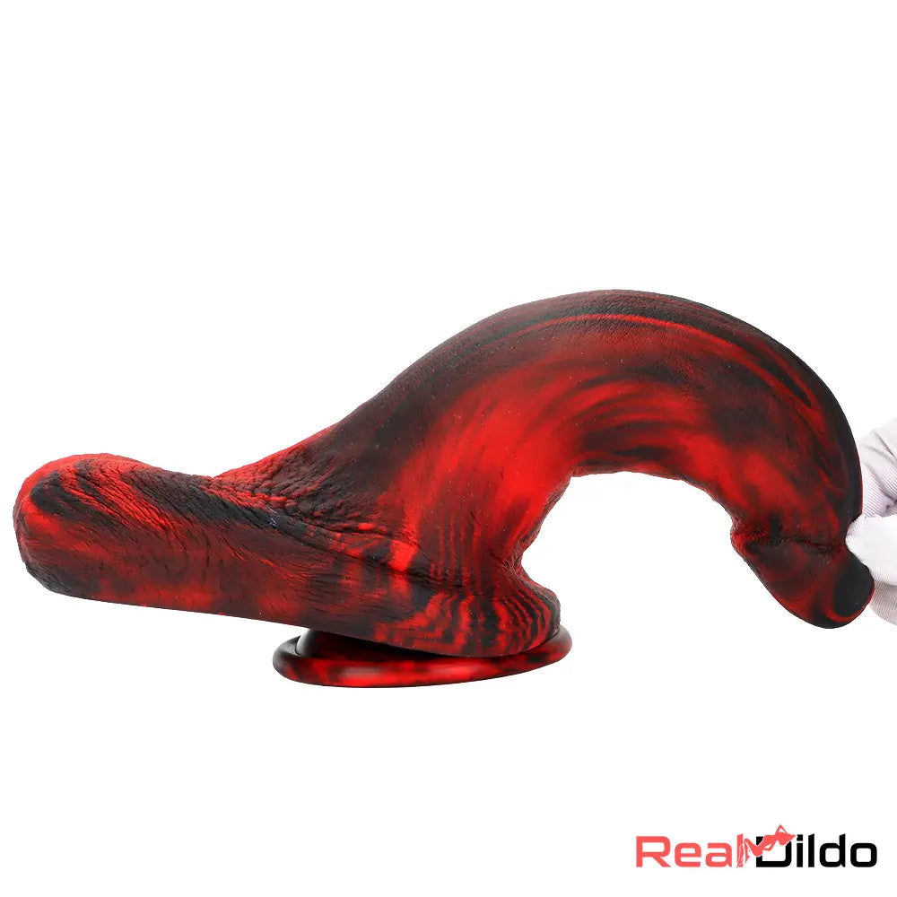 9.05in Large Thick Silicone Soft Mixed Color Dildo For Women Glans Penis Real Dildo