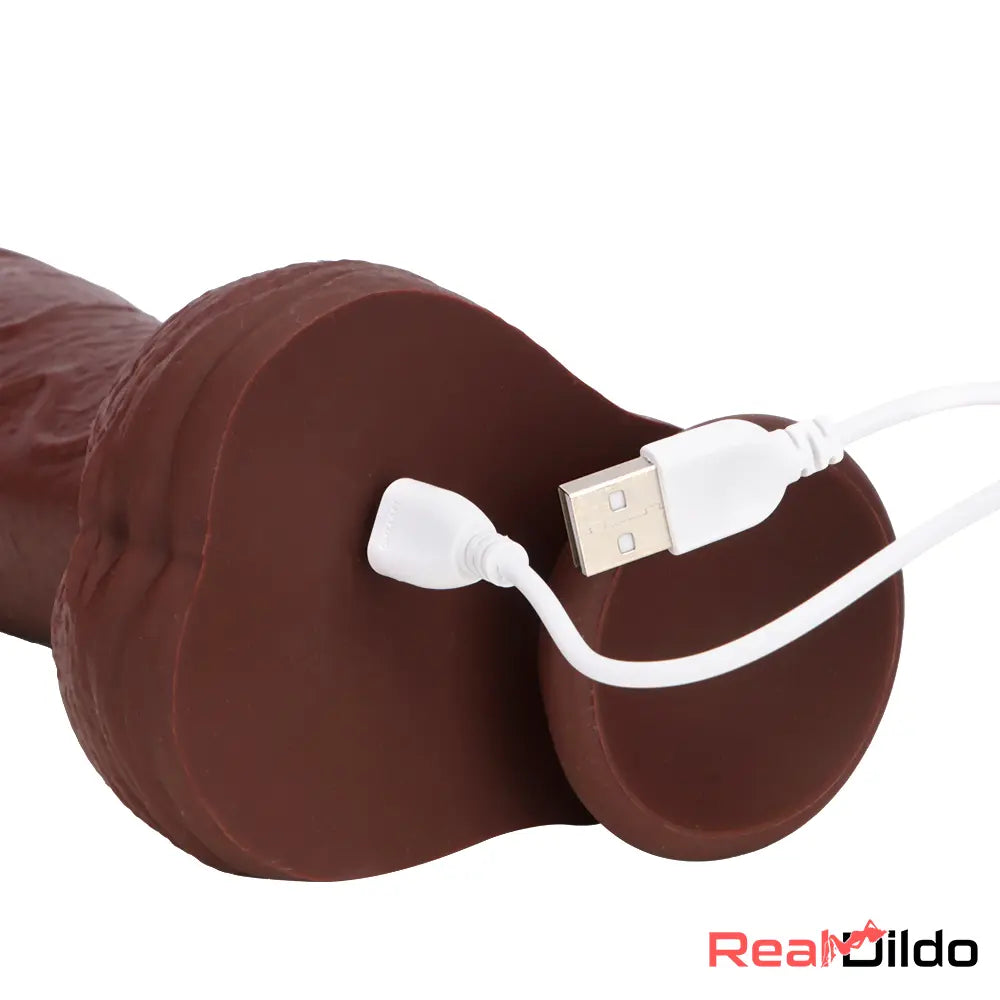 8.85in Intelligent Heating Thrusting Vibrating Automatic Electric Dildo Real Dildo