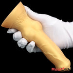 3.81in 7.48in Gold Silicone Soft Small Dog Dildo For Anal Vaginal Sex Love Real Dildo