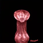 10.23in Large Animal Horse Cock Fantasy Silicone Soft Knotted Dildo Real Dildo