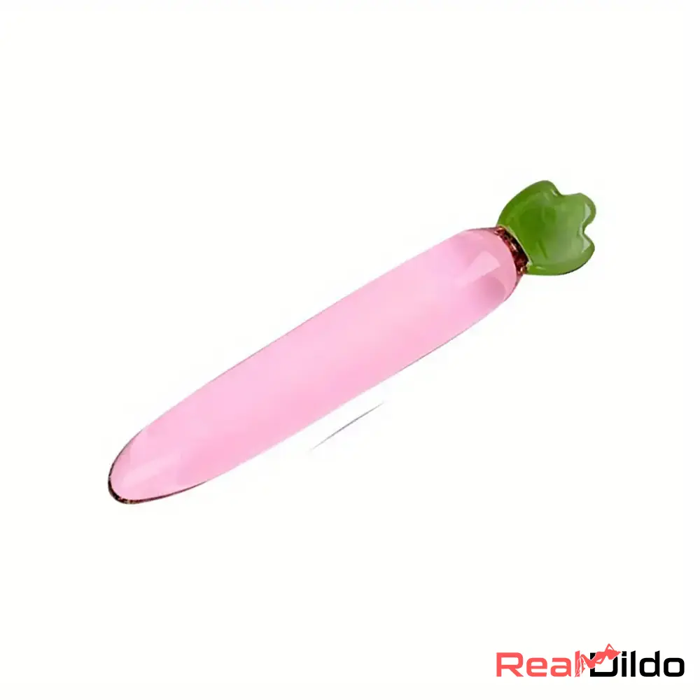 Multiple Lengths Colors Fruit Vegetable Crystal Clear Glass Anal Cock Dildo Real Dildo