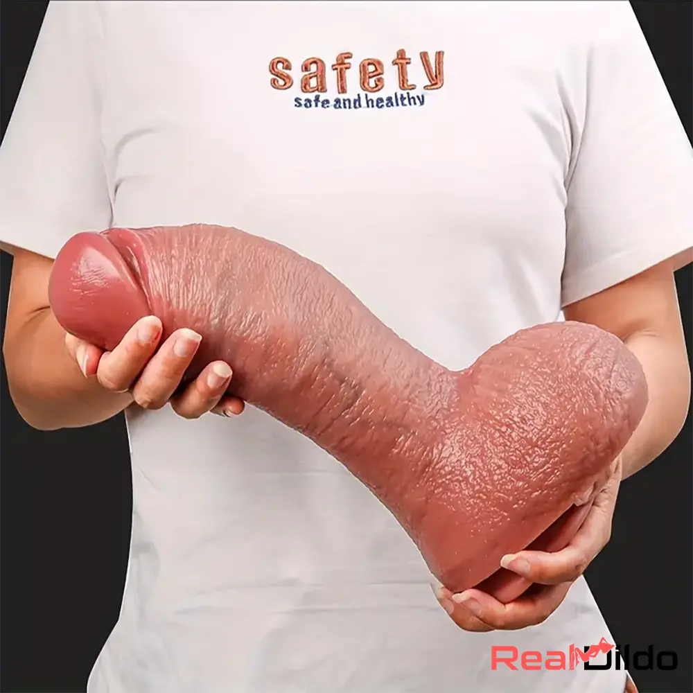 10.7in Soft Silicone Big Dildo For Female Pleasure Couple Flirting Sex Real Dildo
