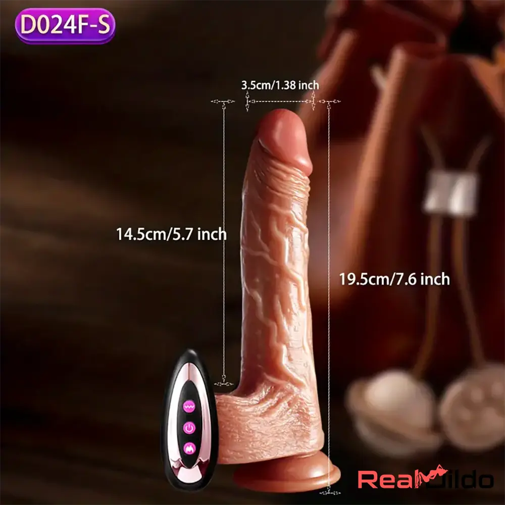 7.6in 8.66in Swing Vibrating Thrusting Big Silicone Soft Heated Auto Dildo Real Dildo
