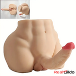 5.12in Top Quality Real Silicone Flexible Dildo With 8.5lb Sex Doll Torso - Real Dildo
