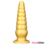 10.63in Soft Silicone Big Gold Butt Plug Dildo For Anal Expansion Toy Real Dildo