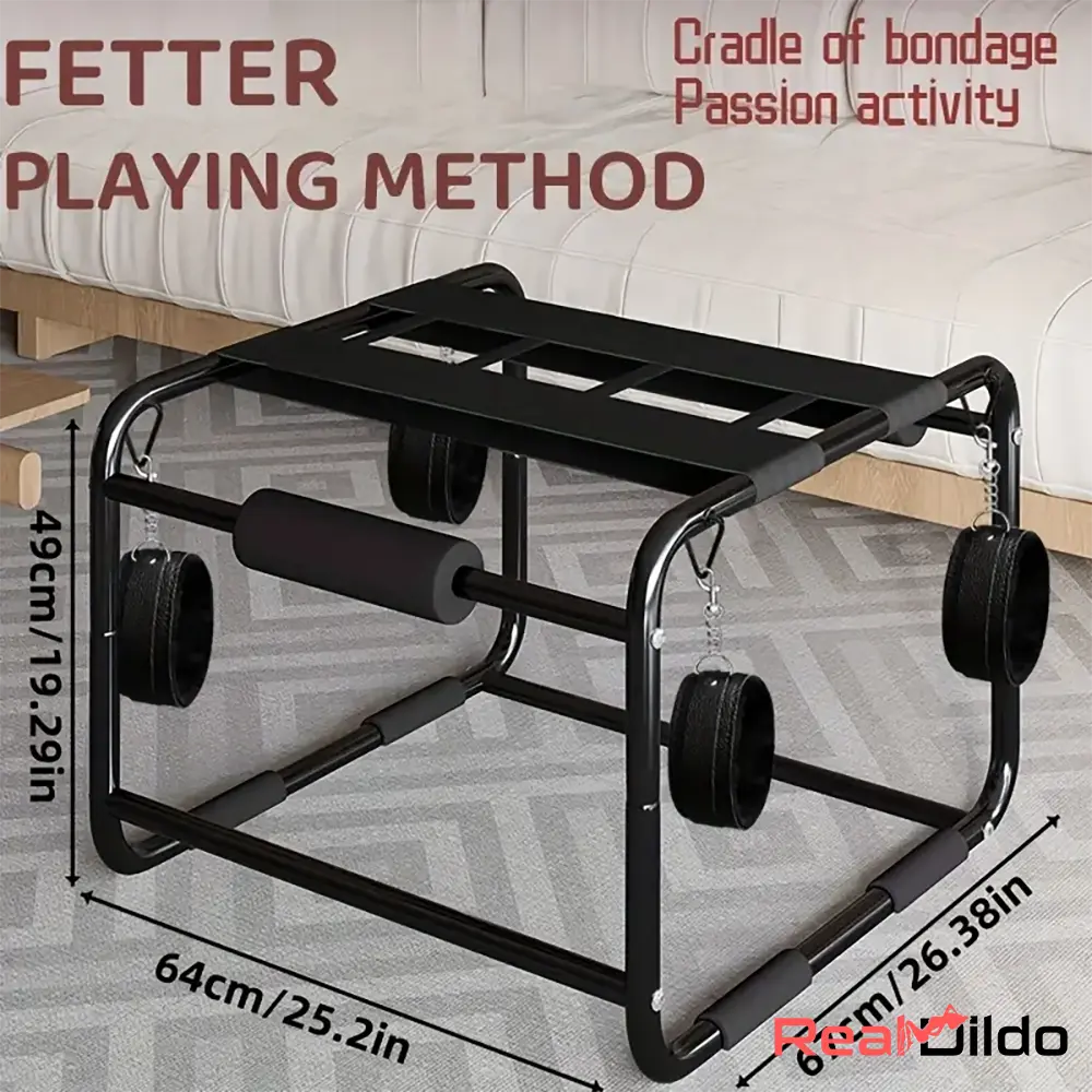 Ergonomic Multi-Functional BDSM Bondage Sex Love Dildo Chair - Real Dildo