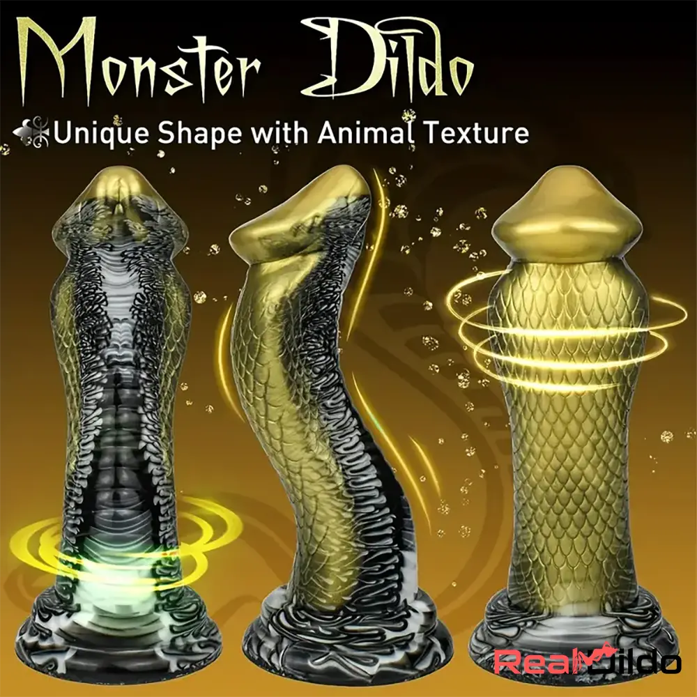 8.5in Big Silicone Soft Monster Animal Snake Dildo Adults Anal Sex Toy Real Dildo