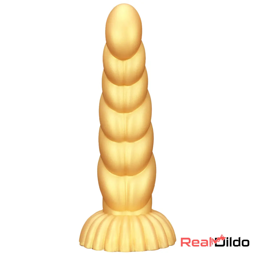 5.51in 7.87in 10.23in Gold Silicone Soft Fantasy Alien Dildo For Anal Orgasm Real Dildo
