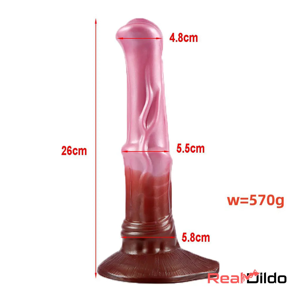 10.24in Fantasy Big Horse Animal Silicone Soft Dildo BDSM Real Toy Real Dildo