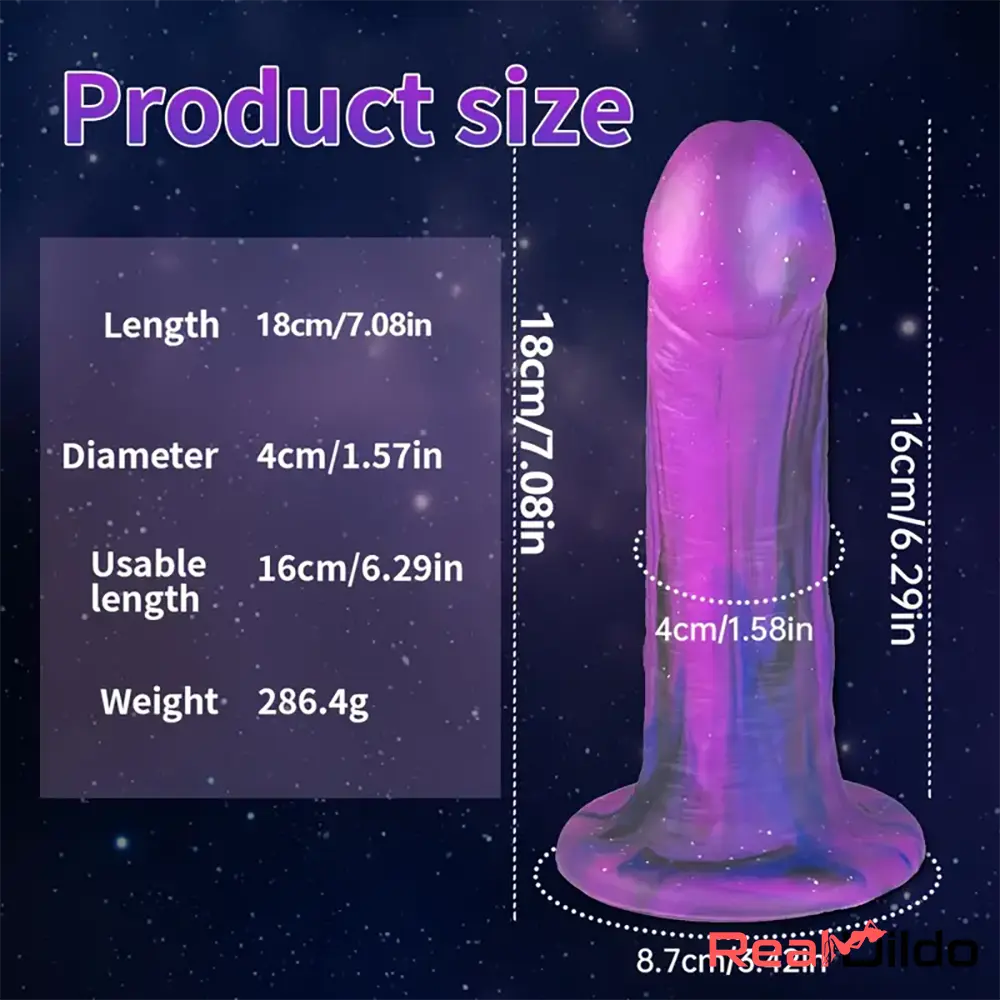 7.08in Silicone No Eggs Soft Dildo For Female Male Love Sex Toy Real Dildo