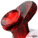 9.05in Large Thick Silicone Soft Mixed Color Dildo For Women Glans Penis Real Dildo