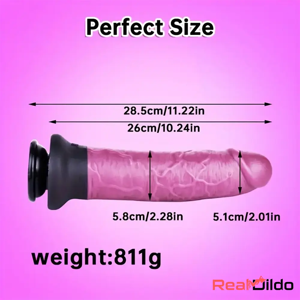 11.22in Unisex Big Silicone Soft Dildo For Vaginal Simulation Massager Real Dildo