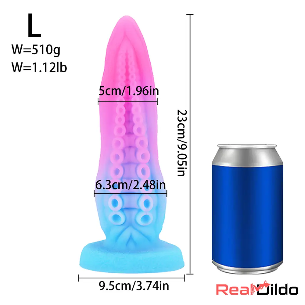 6.69in 7.87in 9.05in Fantasy Monster Spiked Silicone Soft Female Dildo - Real Dildo