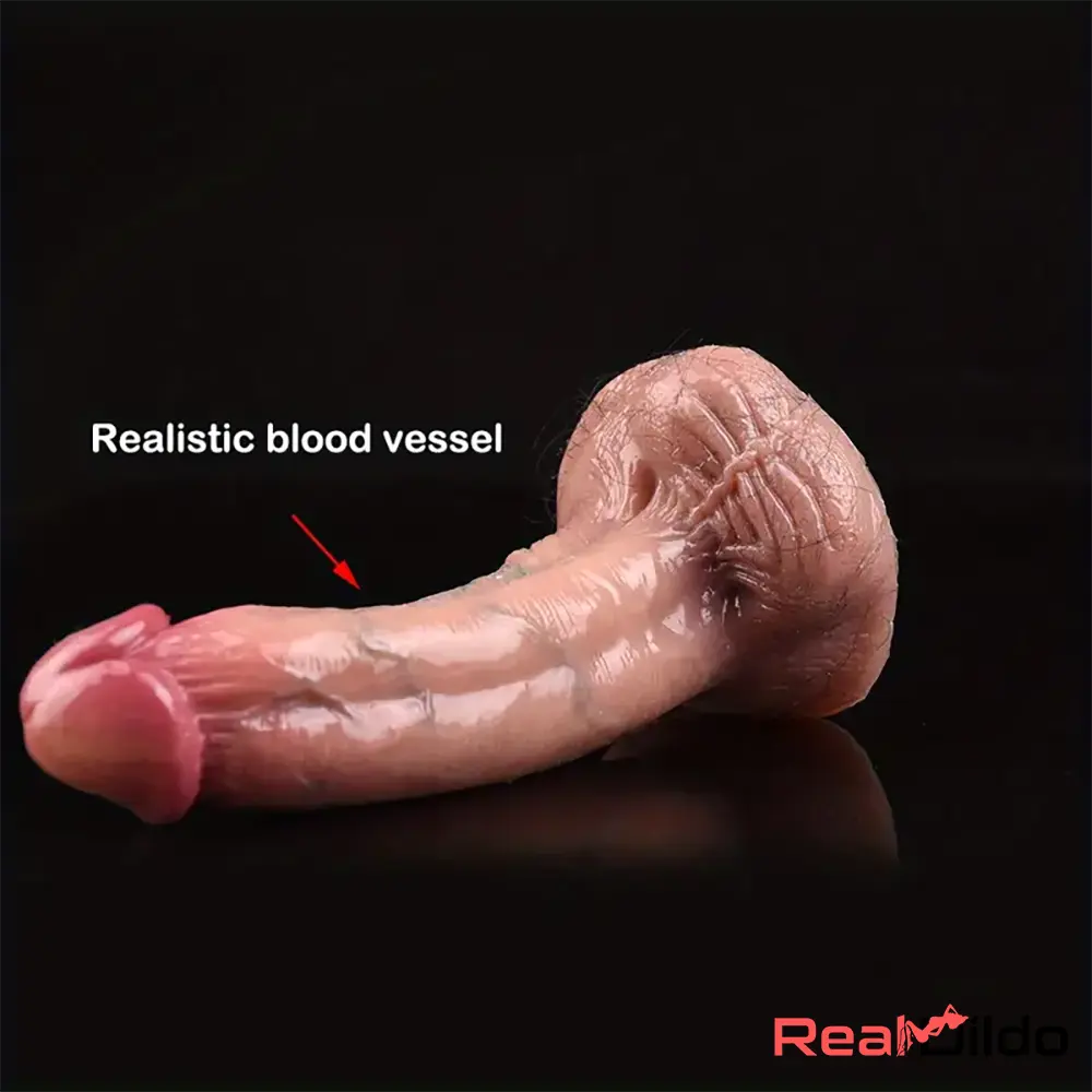 5.7in Soft Real Silicone G Spot Dildo With Blood Vessel For Vagina Love - Real Dildo