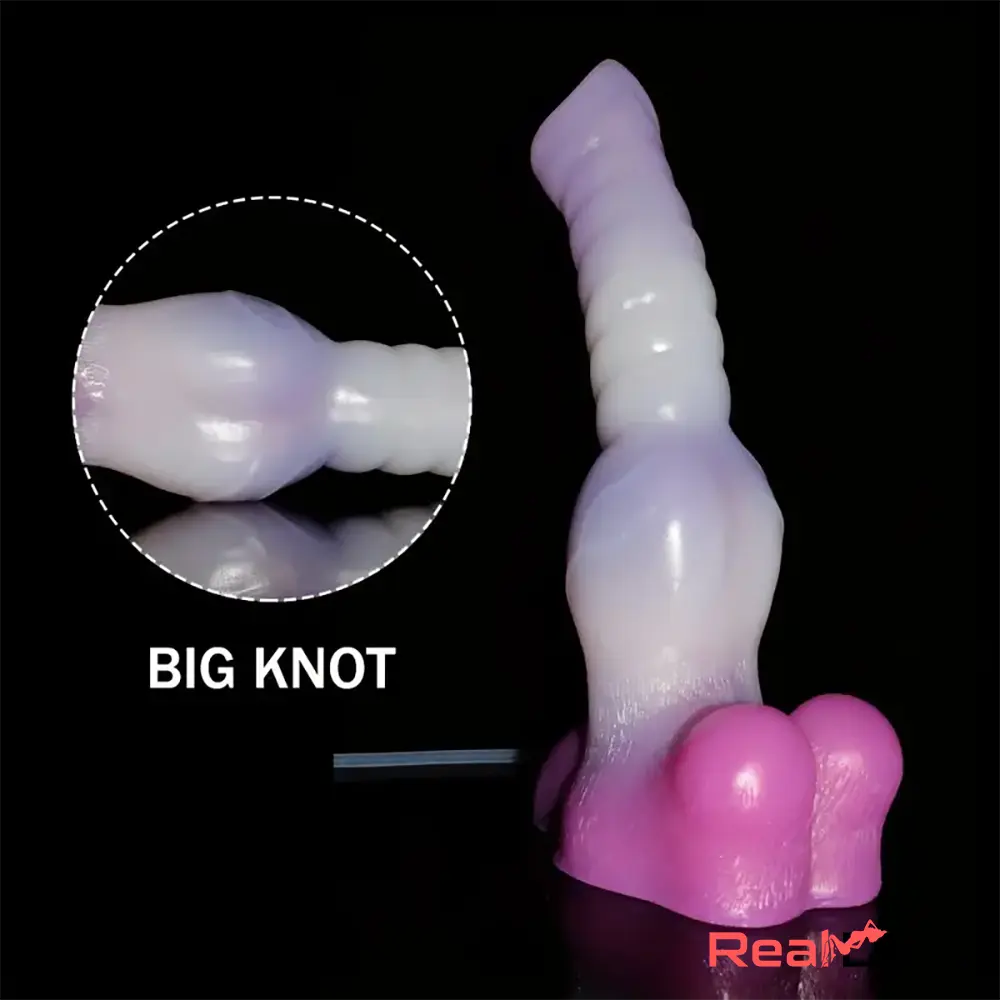10.23in Fantasy Animal Dog Cock Knot Ejaculating Big Real Dildo Real Dildo