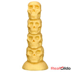 14.37in Large Soft Long Fantasy Silicone Scary Skull Thick Odd Dildo - Real Dildo