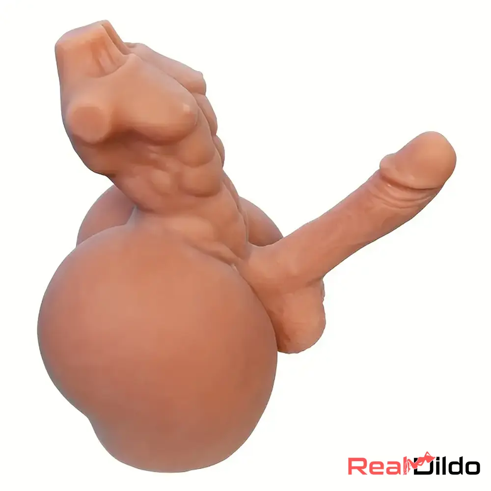 5.5in Real Silicone Flexible Dildo With 5.1lb BBW Sex Torso For Women - Real Dildo