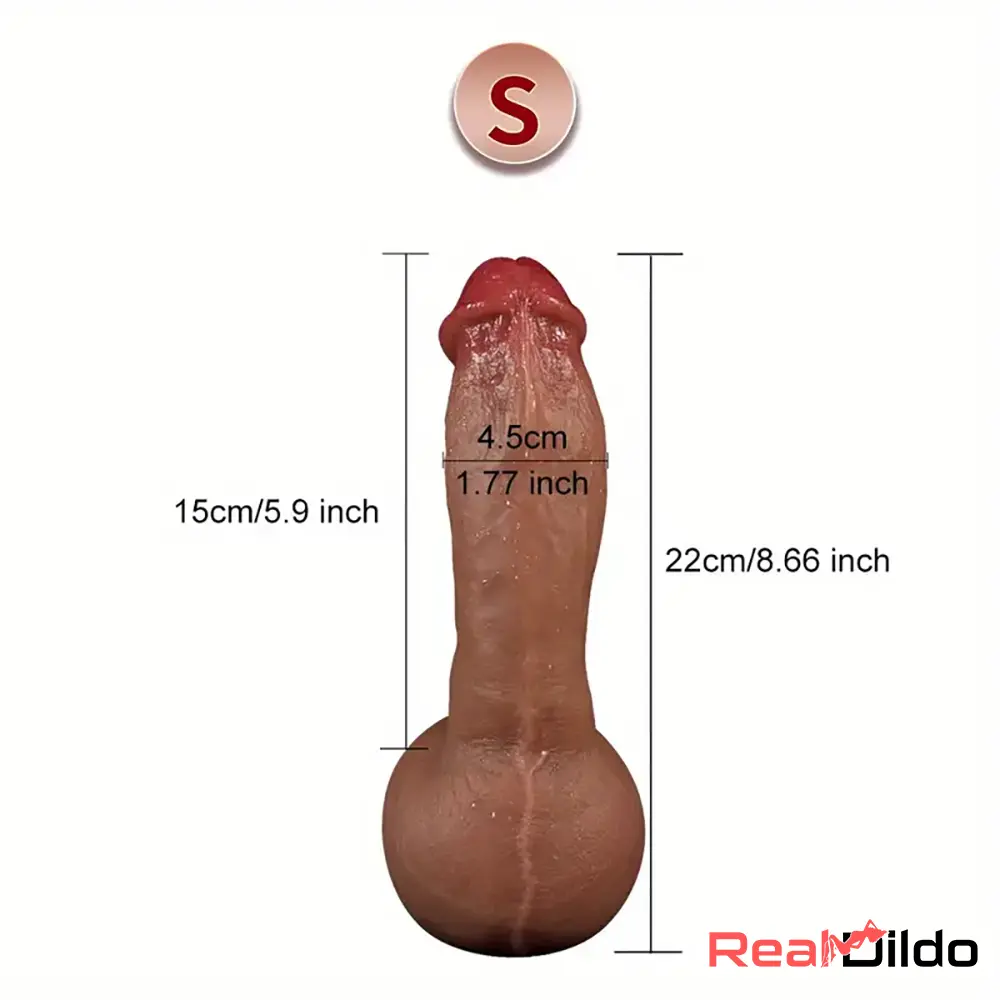 8.66in 9in 9.25in Real Skin Silicone Soft Penis Dildo For Women Clit Sex Real Dildo