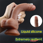 7.6in Realistic Silicone Soft Dildo Sex Toy Perfect For Clit Masturbation Real Dildo