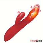 8.8in Heating Vibrating Soft Silicone Dildo Vibrator For Adult Female Real Dildo