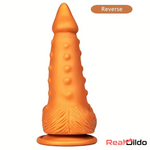 7.67in Sharp Head Spiked Silicone Soft Dildo For G-Spot Stimulation Play Real Dildo