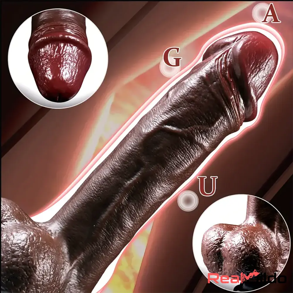 8.5in Unique Texture Soft Silicone Lifelike Skin-Touching Dildo For Couples Real Dildo
