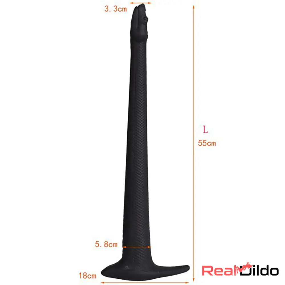 13.78in 17.72in 21.65in Extra Long Huge Silicone Soft Snake Animal Dildo - Real Dildo