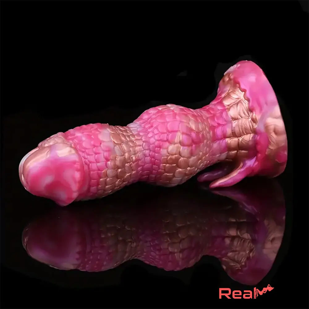 7.08in Fantasy Monster Dragon Silicone Soft Dildo For Couples Pleasure Toy Real Dildo