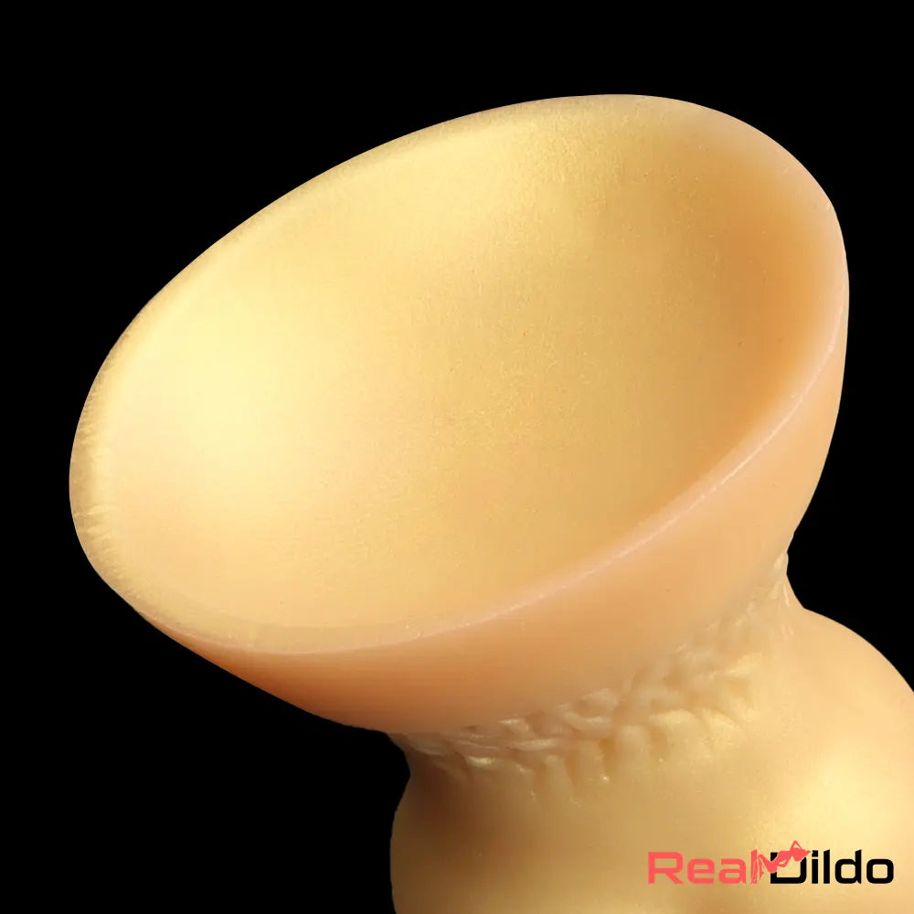 3.81in 7.48in Gold Silicone Soft Small Dog Dildo For Anal Vaginal Sex Love Real Dildo