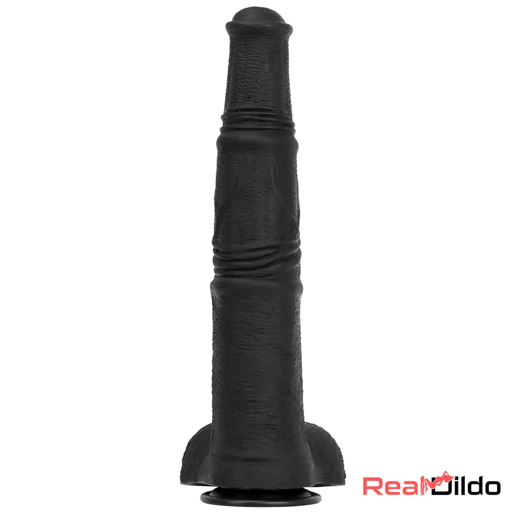 14.76in Extra Long Huge Black Soft Liquid Silicone Horse Cock Orgasm Dildo Real Dildo